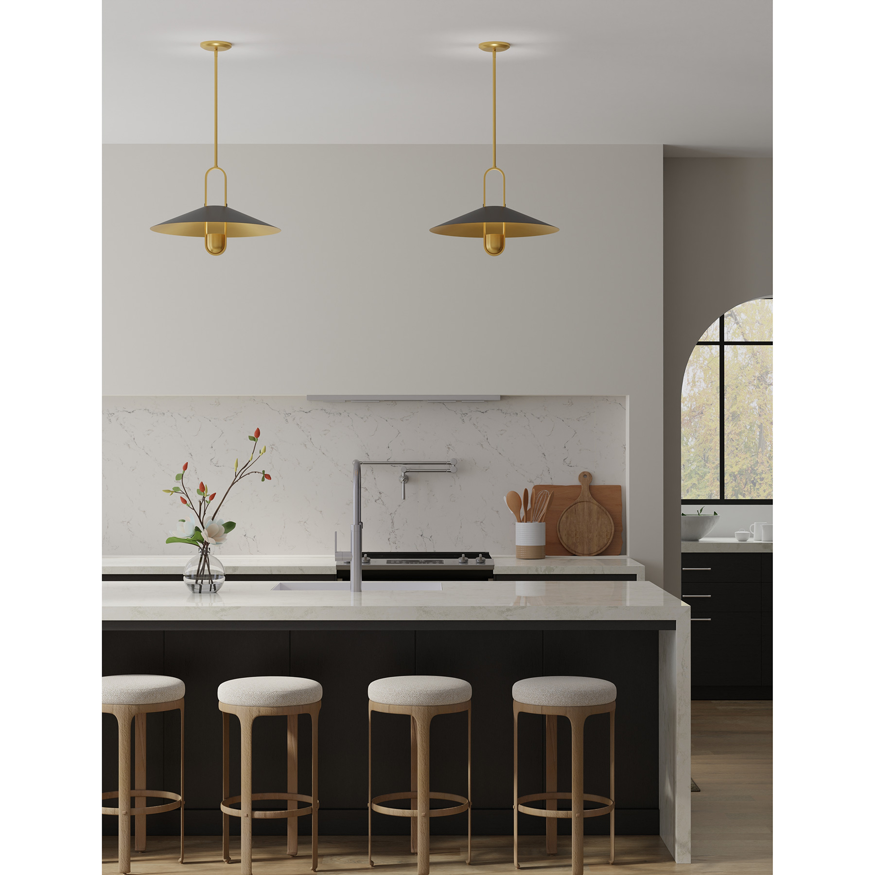 Goldenridge - 1 Light Pendant 