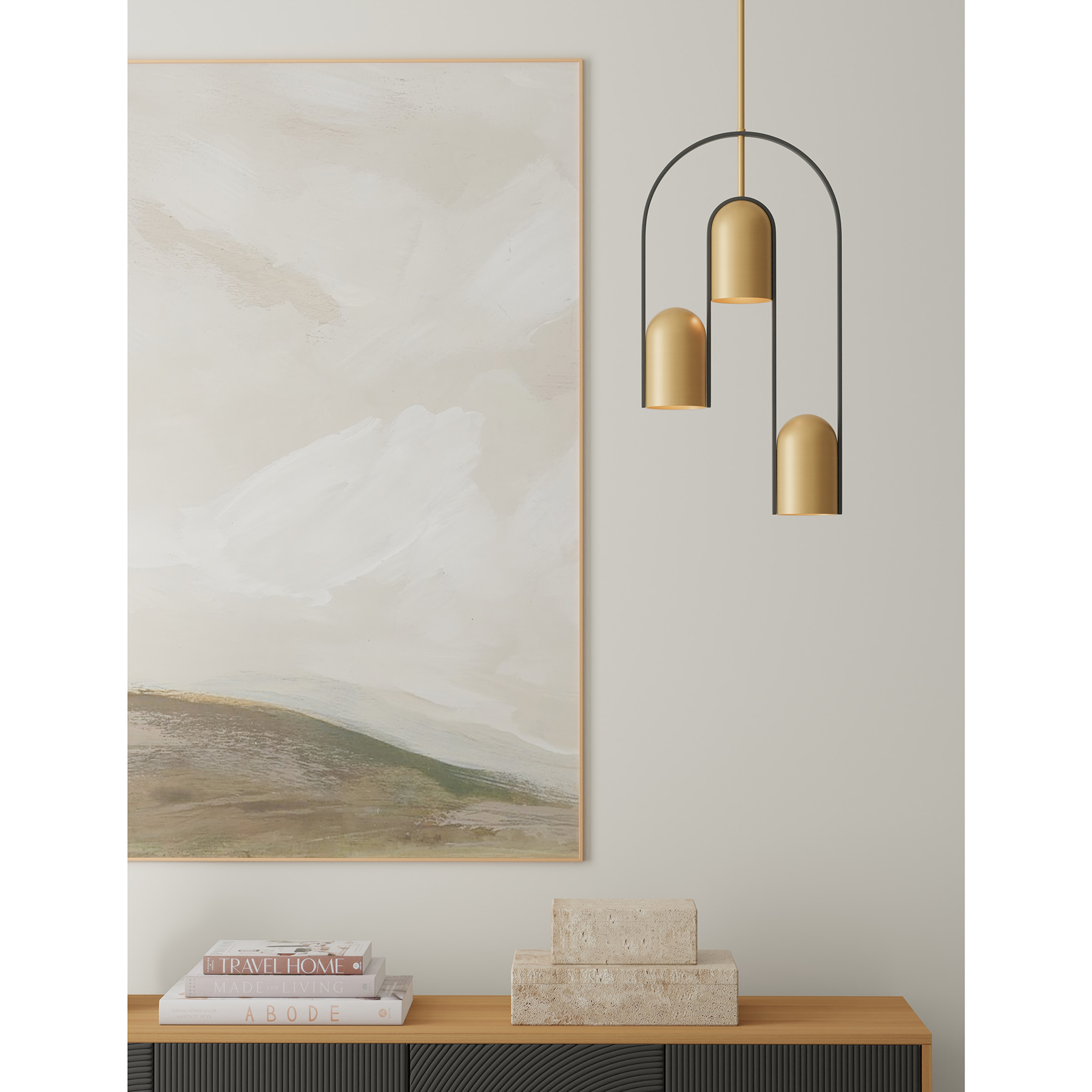 Cane - 3 Light Pendant 