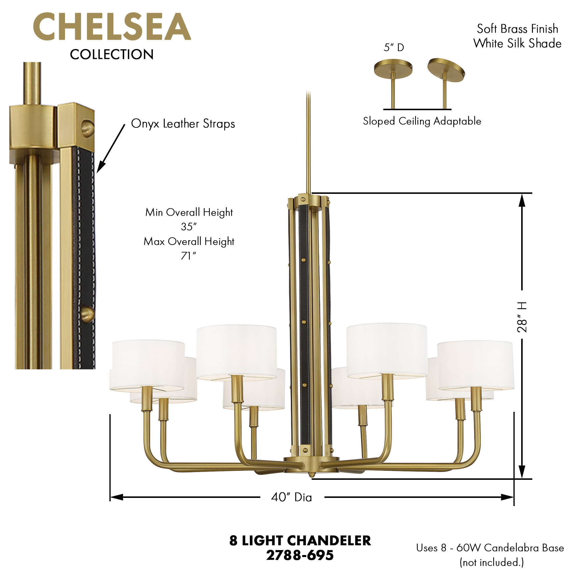 Chelsea - 8 Light Chandelier