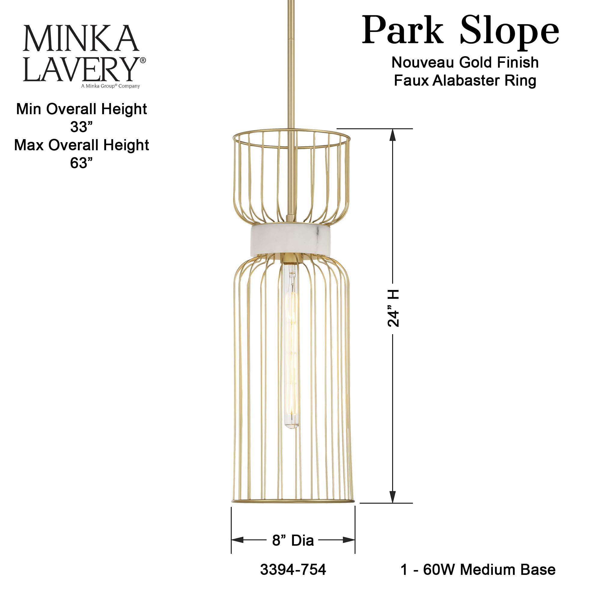 Park Slope - 1 Light Mini Pendant