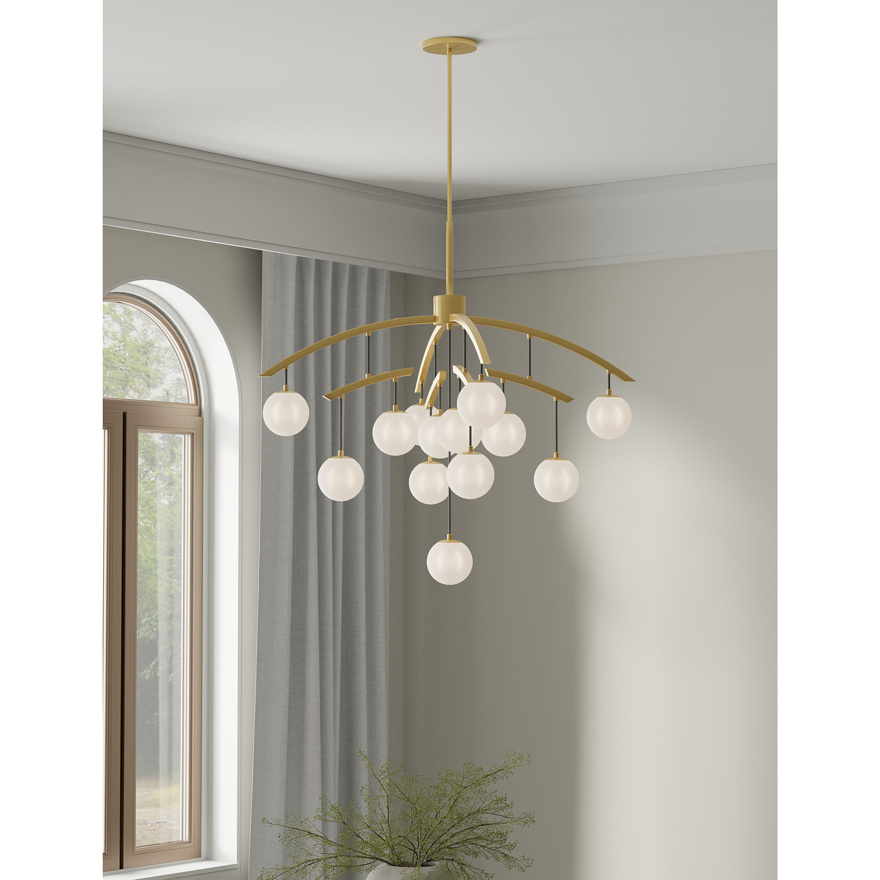 Curven - 13 Light Chandelier