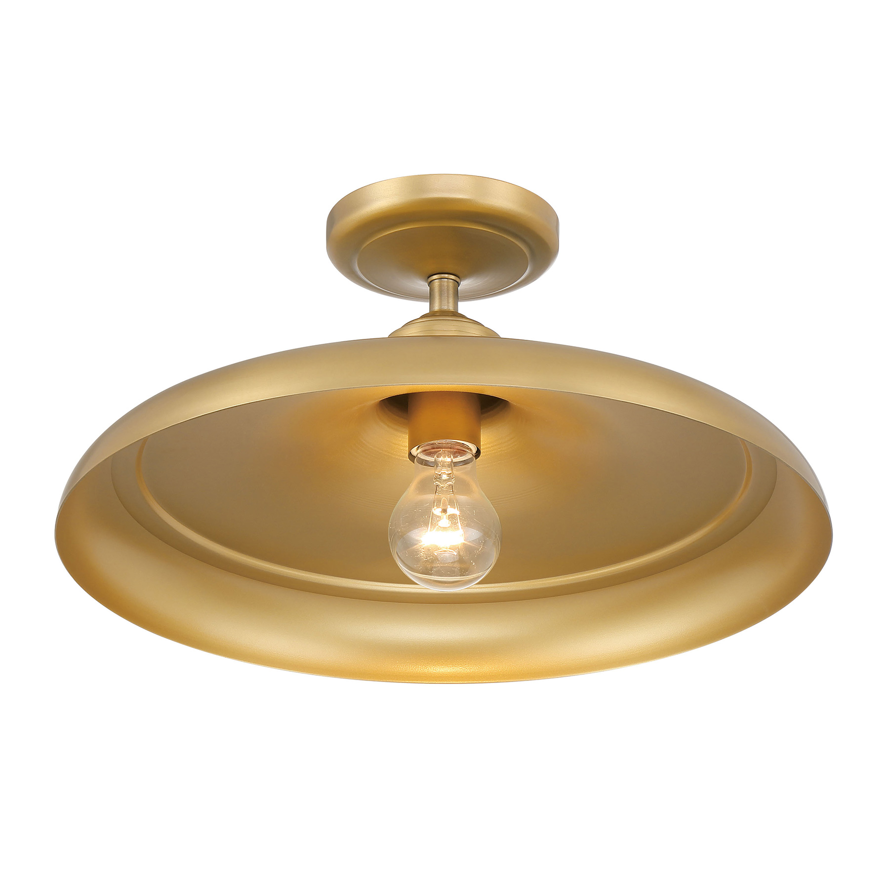 Crowne - 1 Light Semi Flush