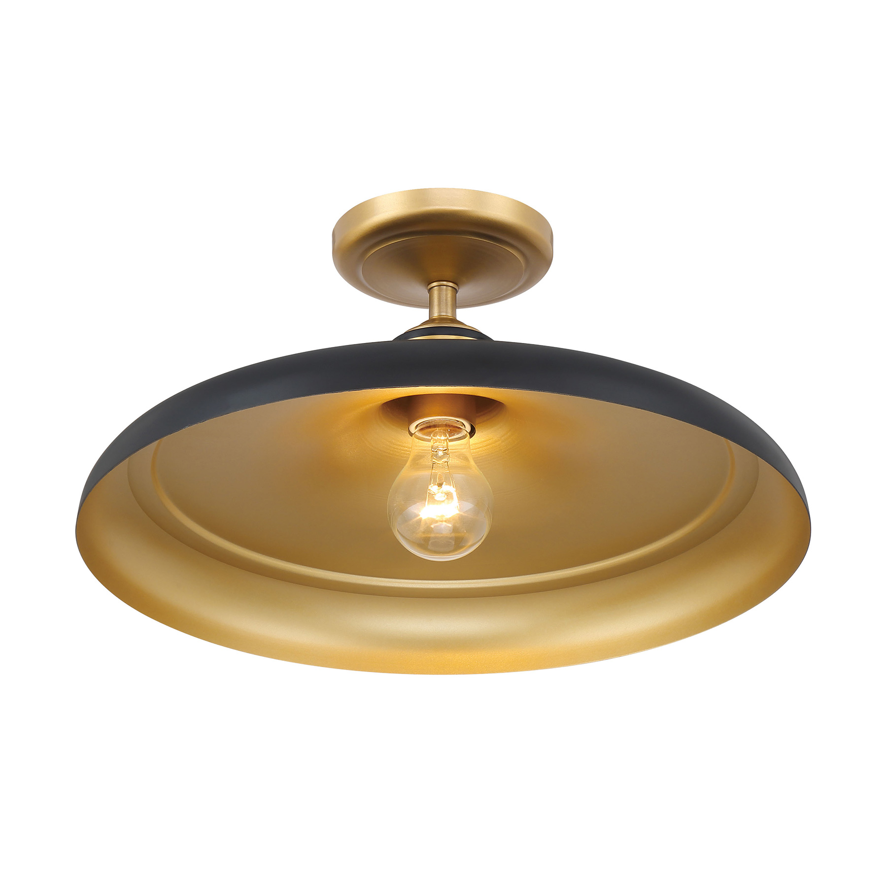 Crowne - 1 Light Semi Flush