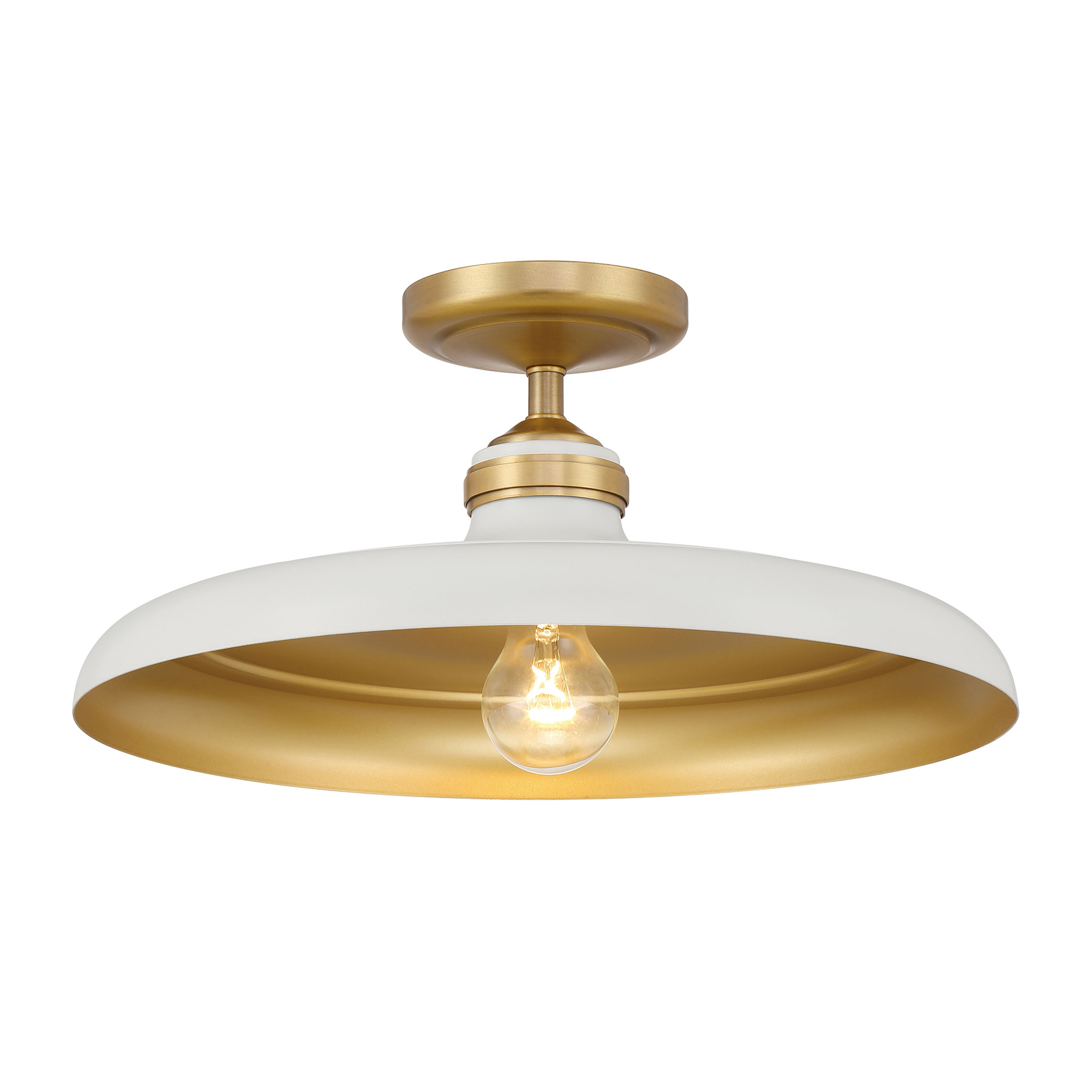 Crowne - 1 Light Semi Flush
<br />