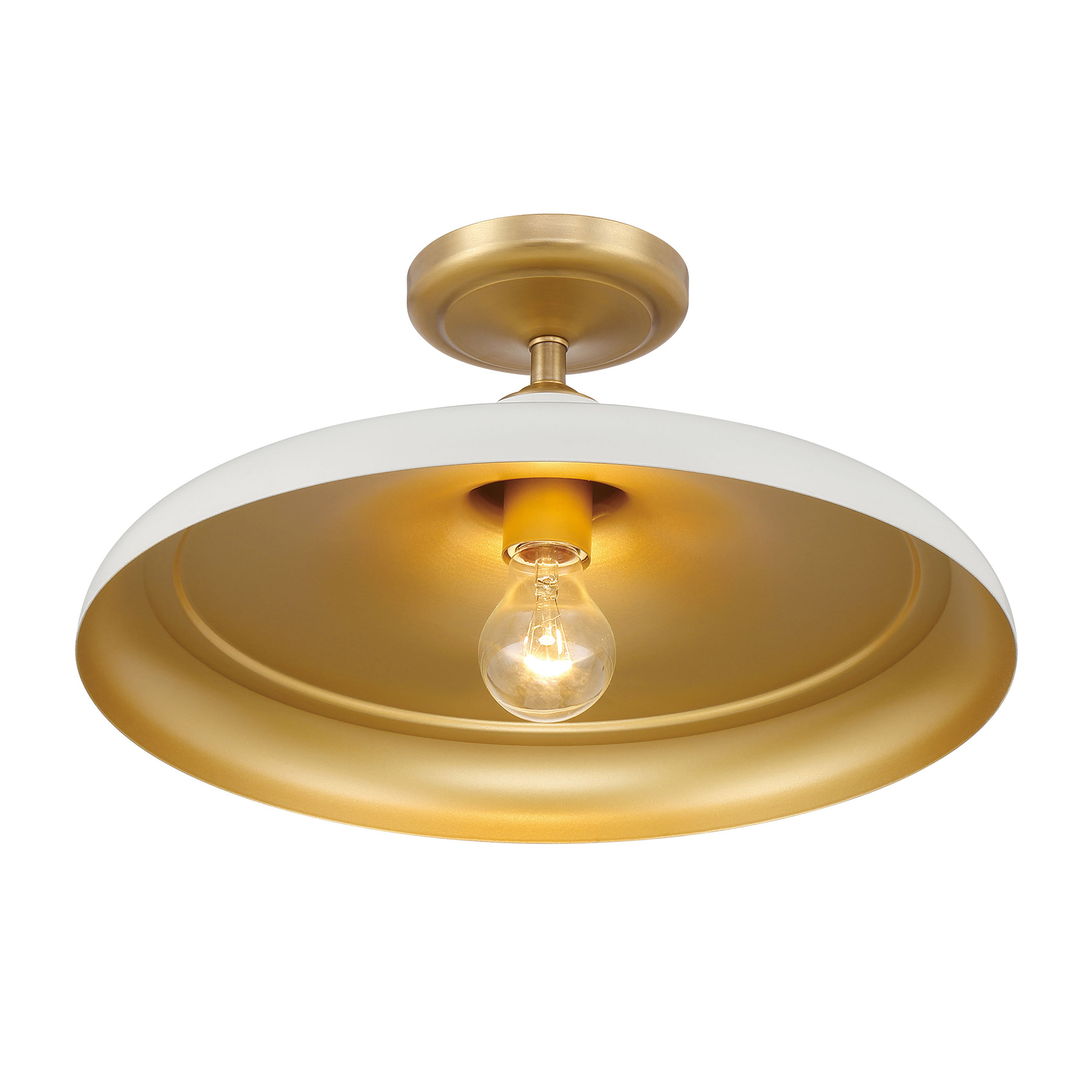 Crowne - 1 Light Semi Flush
<br />