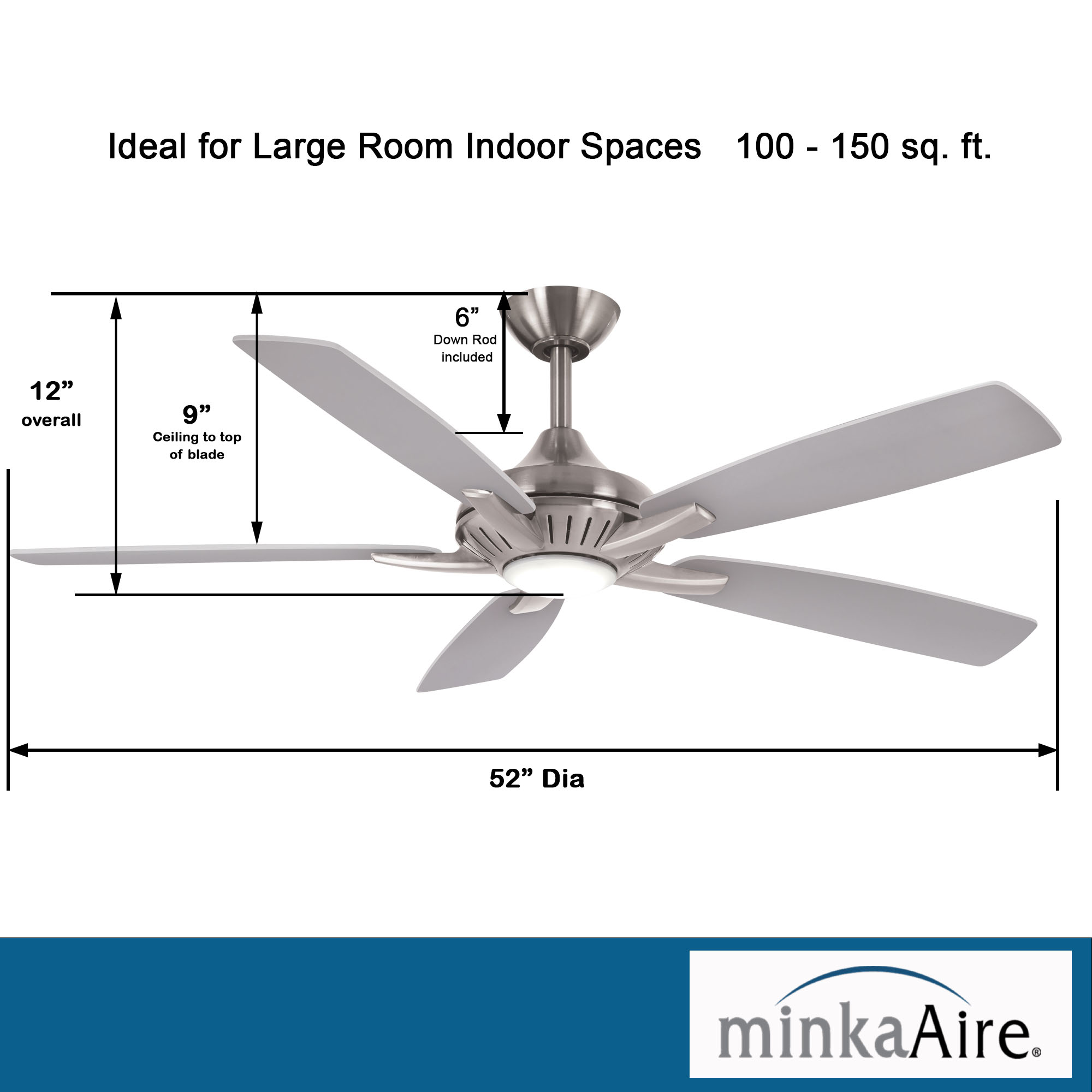 Dyno - LED 52" Ceiling Fan