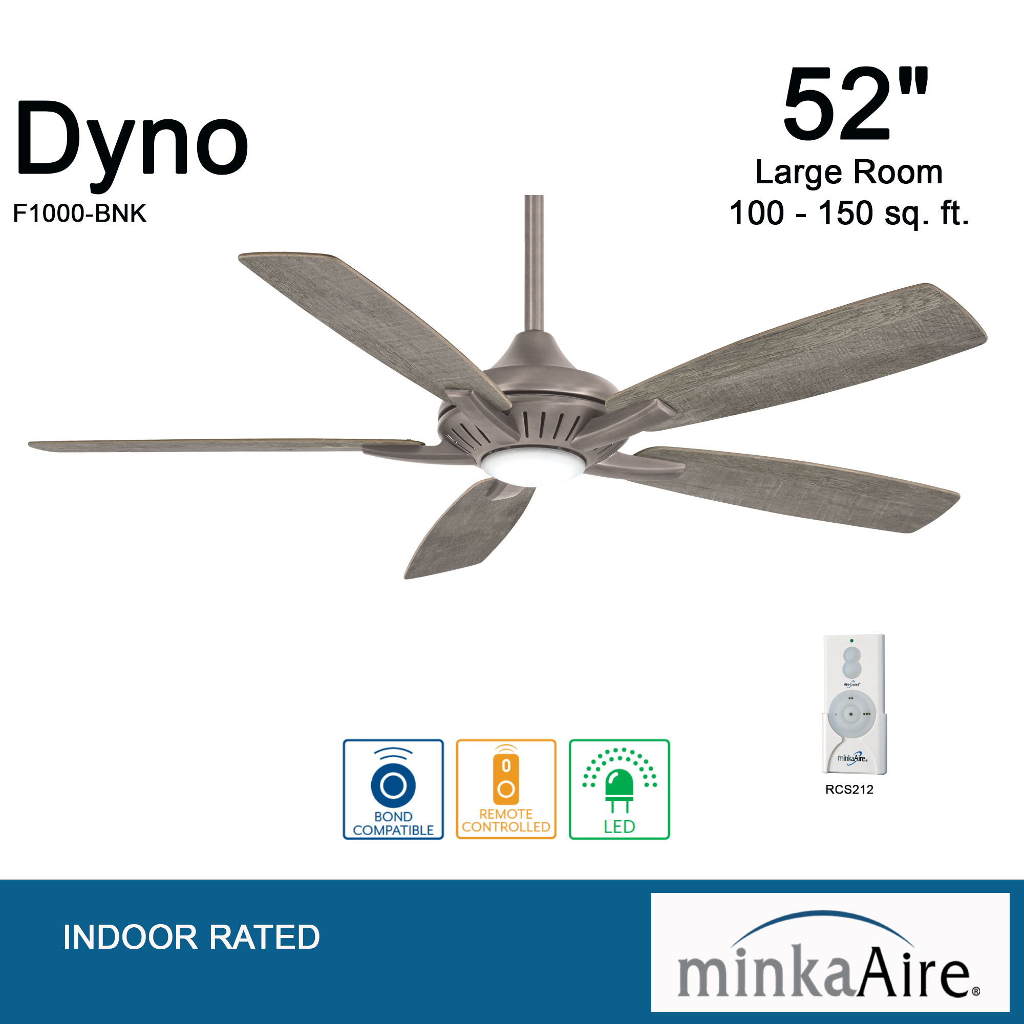 Dyno - LED 52" Ceiling Fan