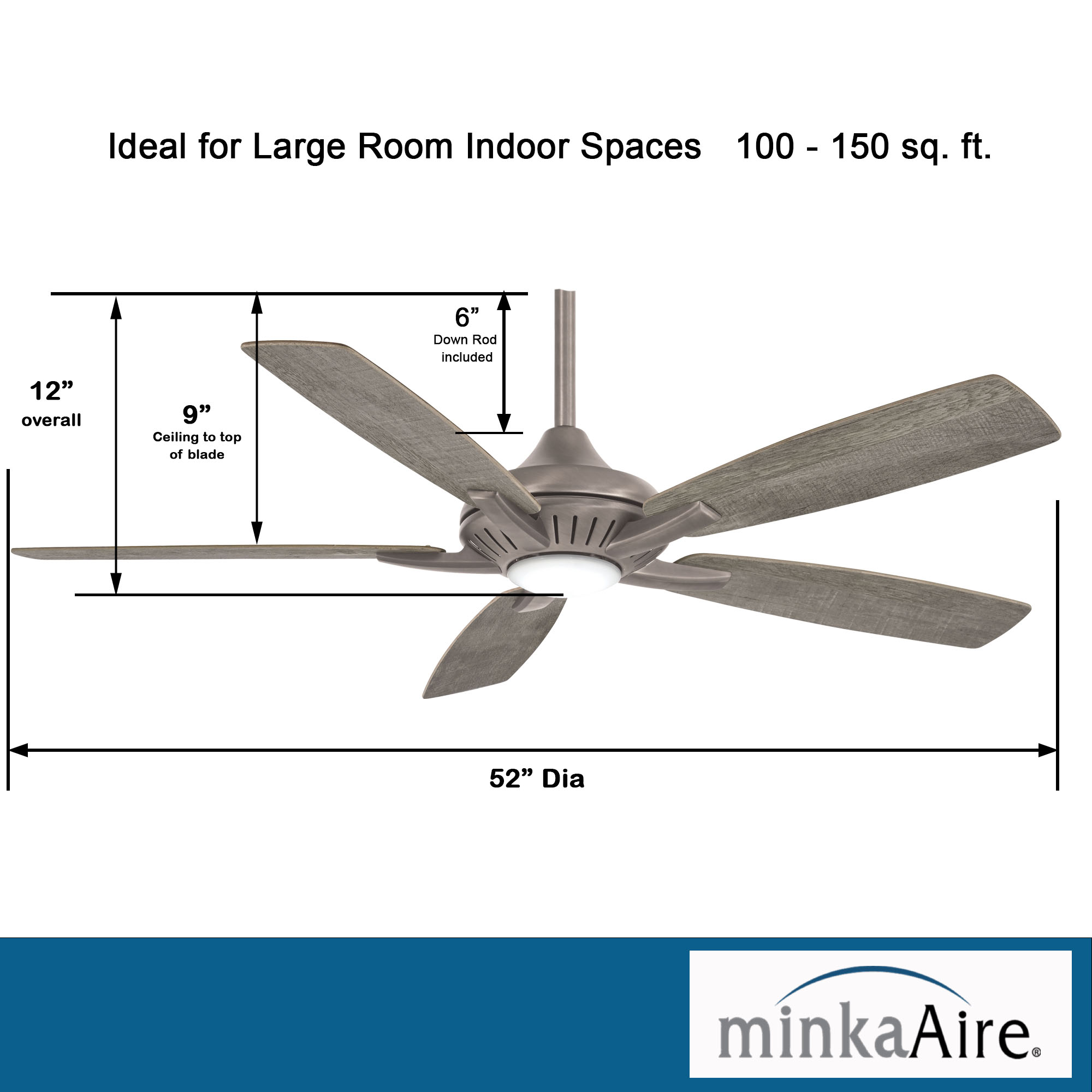 Dyno - LED 52" Ceiling Fan