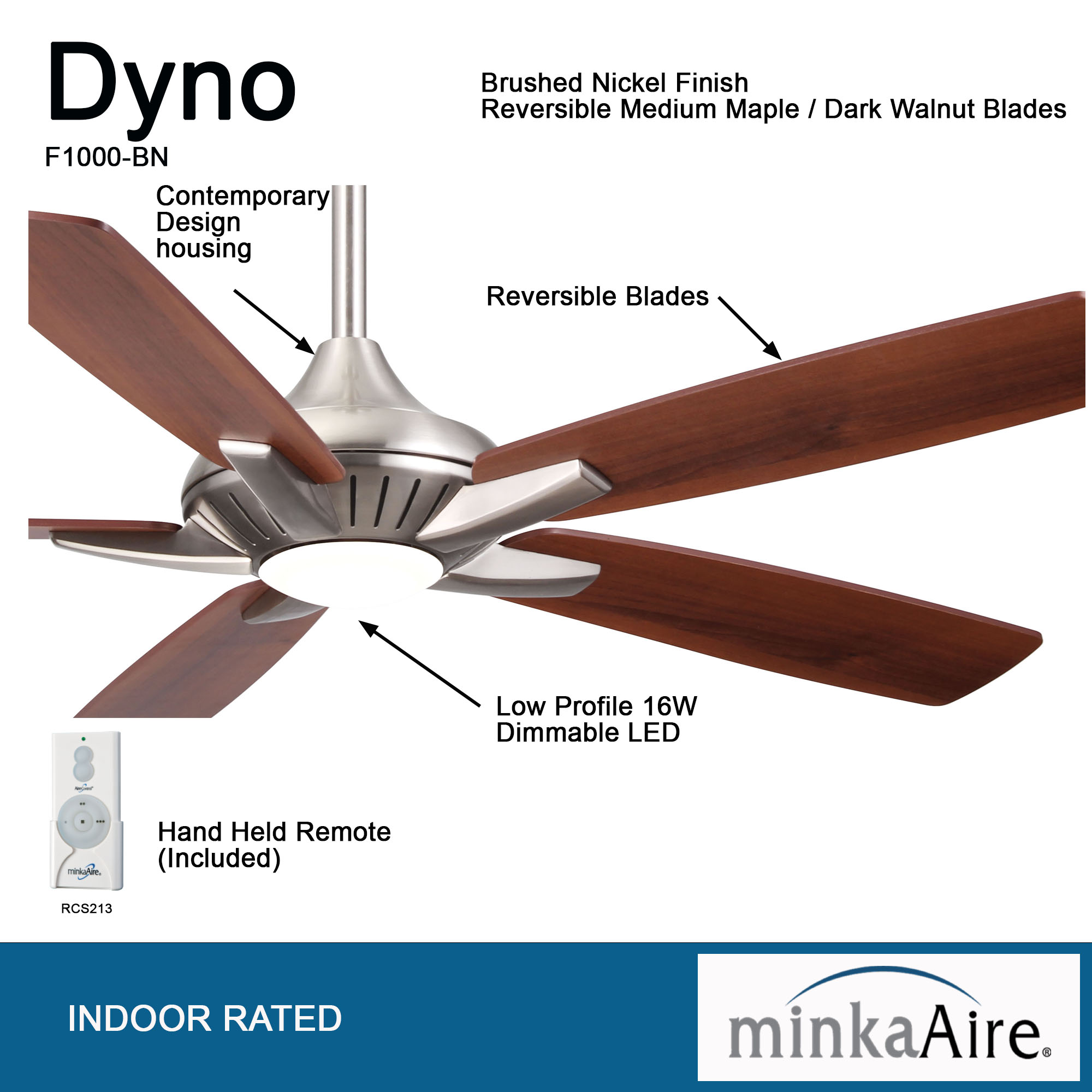 Dyno - LED 52" Ceiling Fan