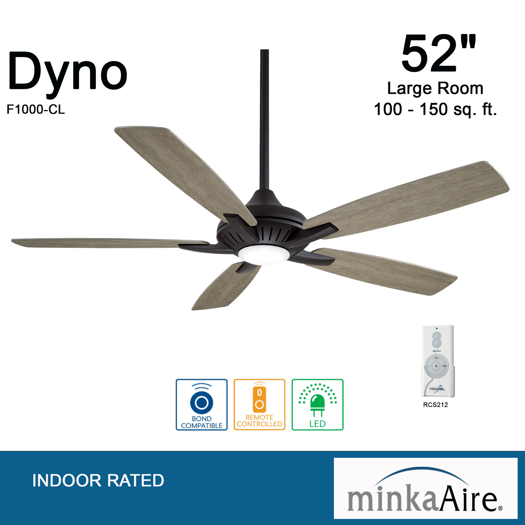 Dyno - LED 52" Ceiling Fan