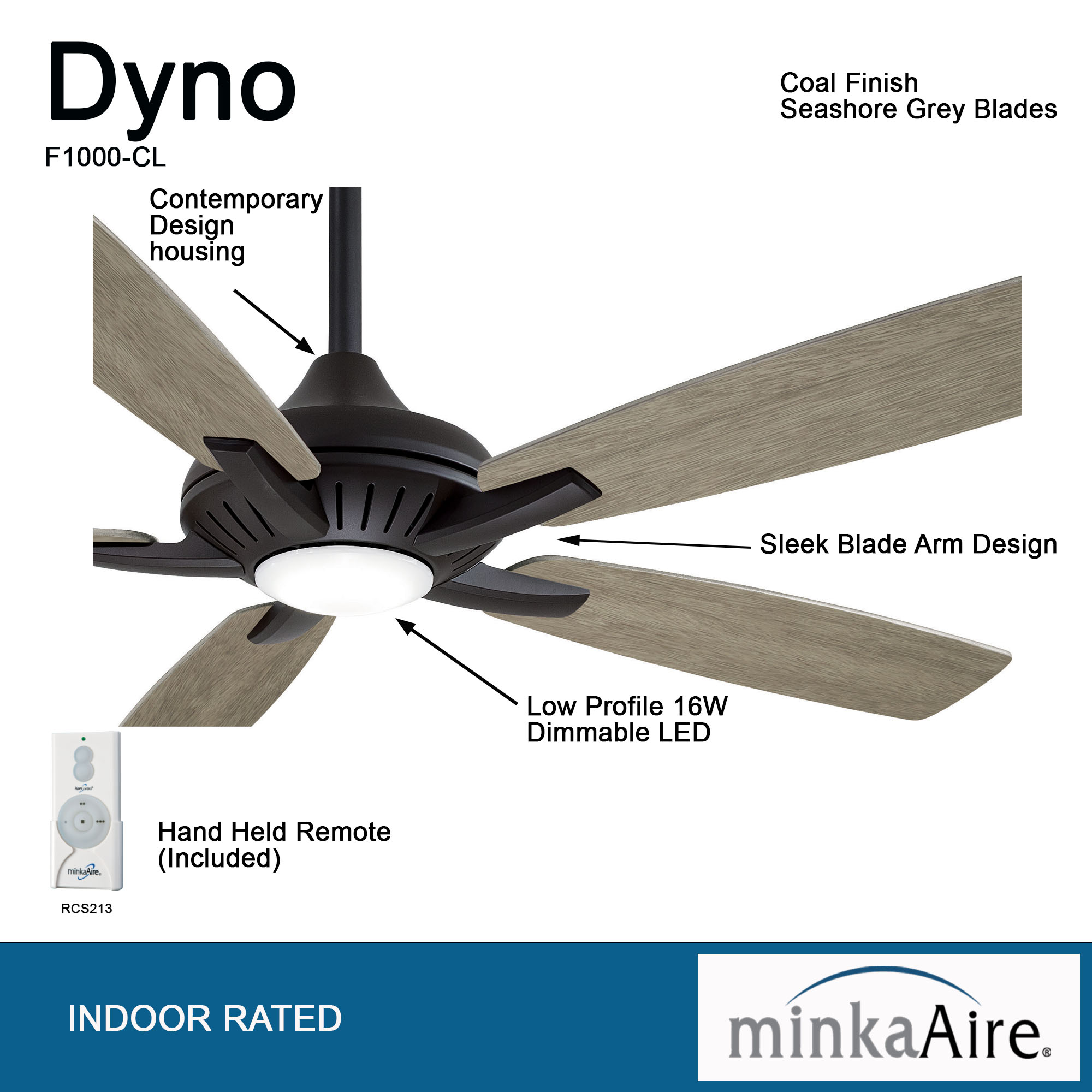 Dyno - LED 52" Ceiling Fan