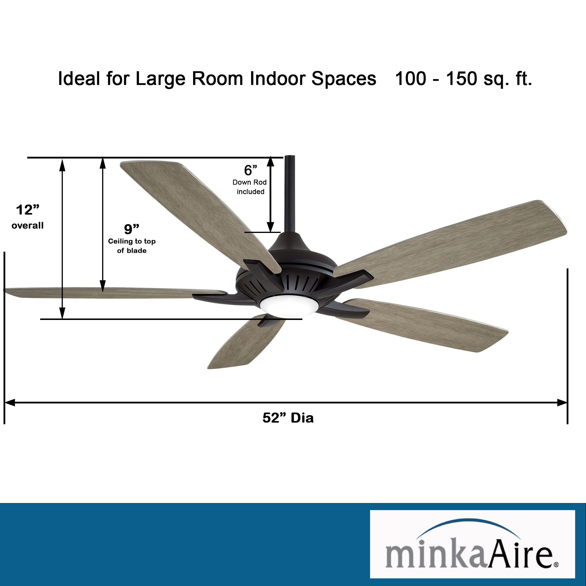 Dyno - LED 52" Ceiling Fan