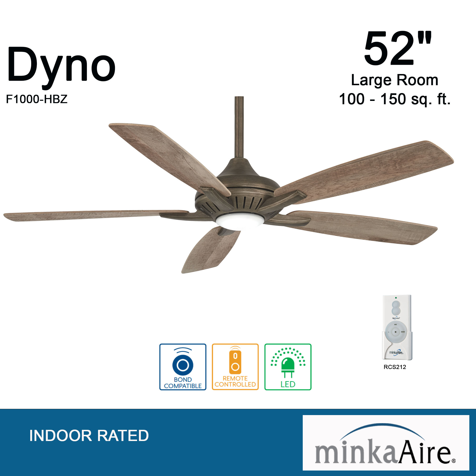 Dyno - LED 52" Ceiling Fan