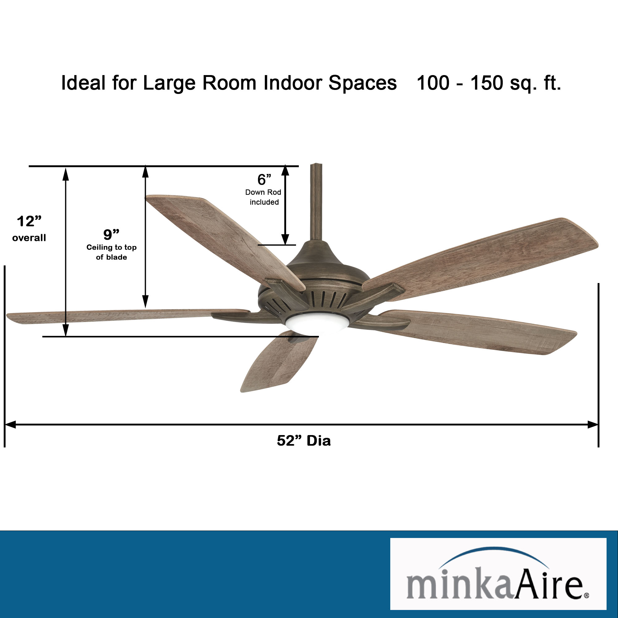 Dyno - LED 52" Ceiling Fan