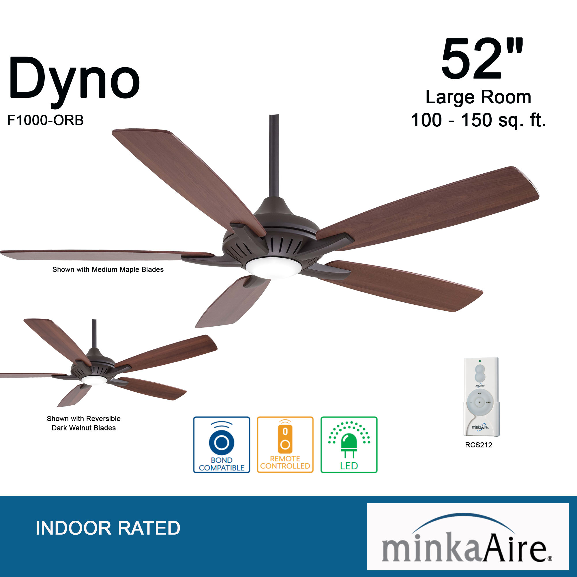 Dyno - LED 52" Ceiling Fan