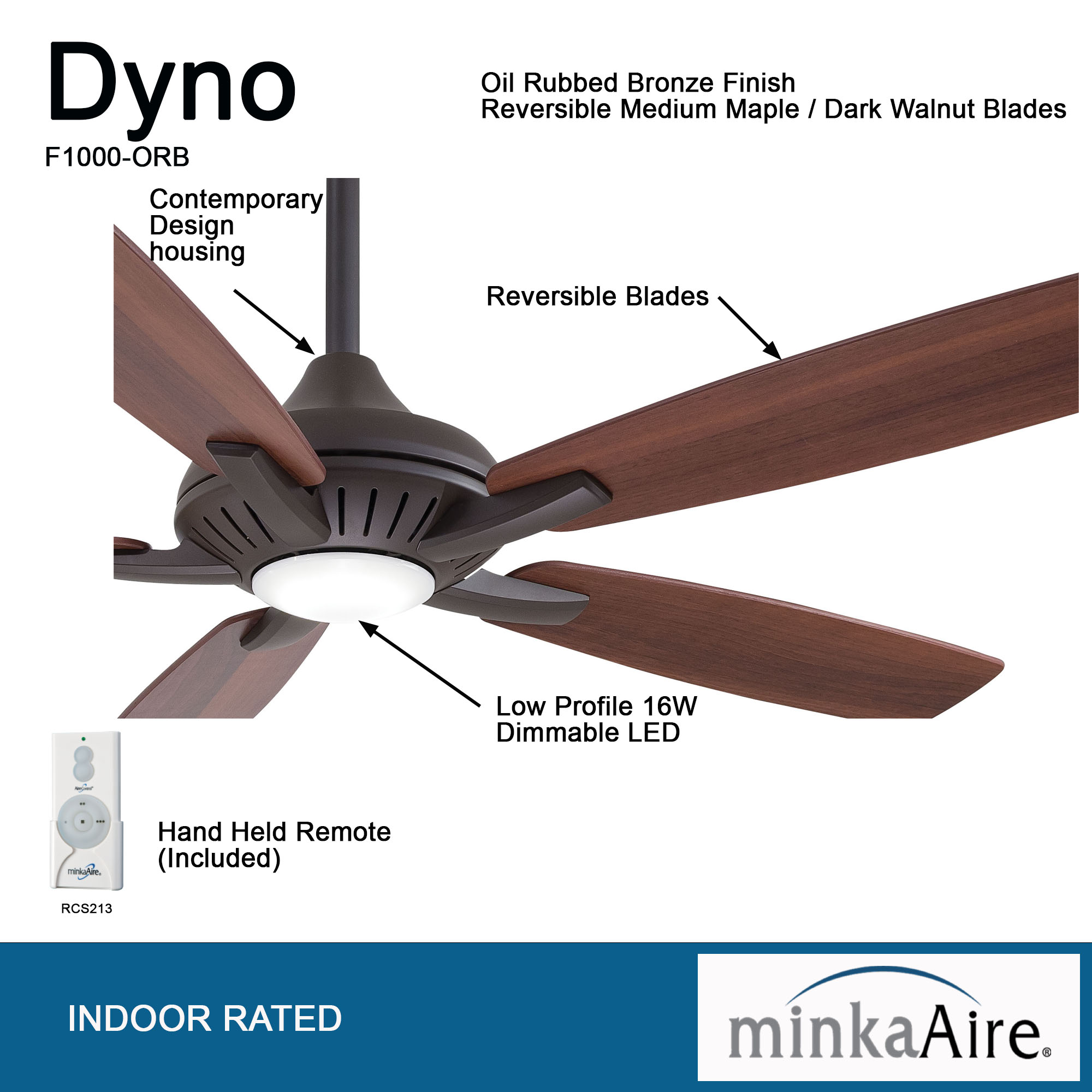 Dyno - LED 52" Ceiling Fan