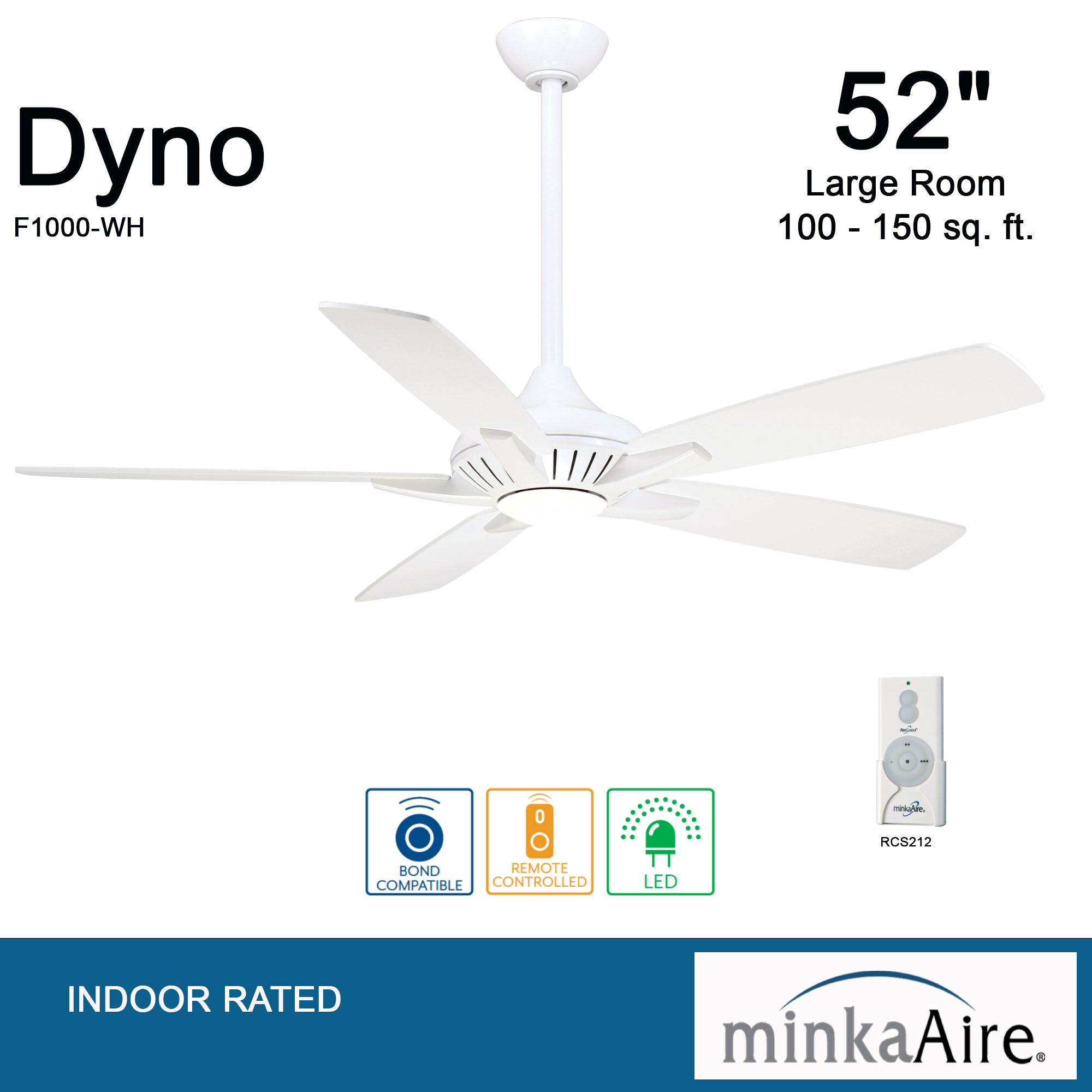 Dyno - LED 52" Ceiling Fan