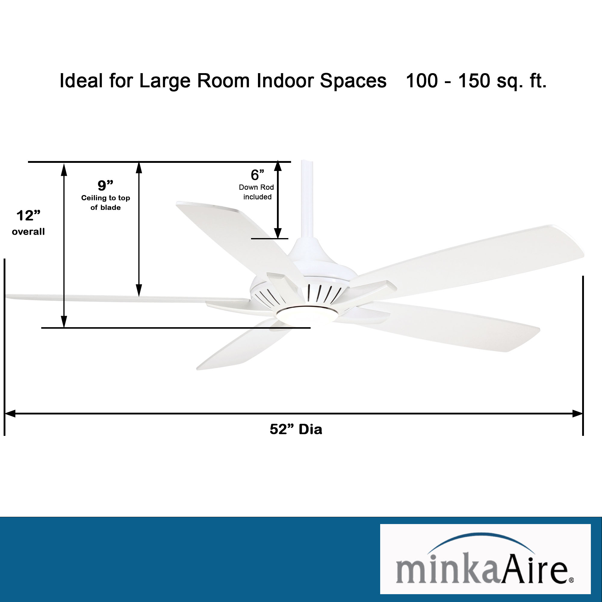 Dyno - LED 52" Ceiling Fan