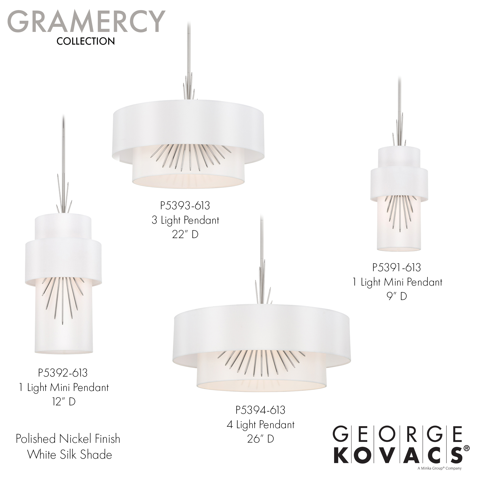 Gramercy - 4 Light Pendant