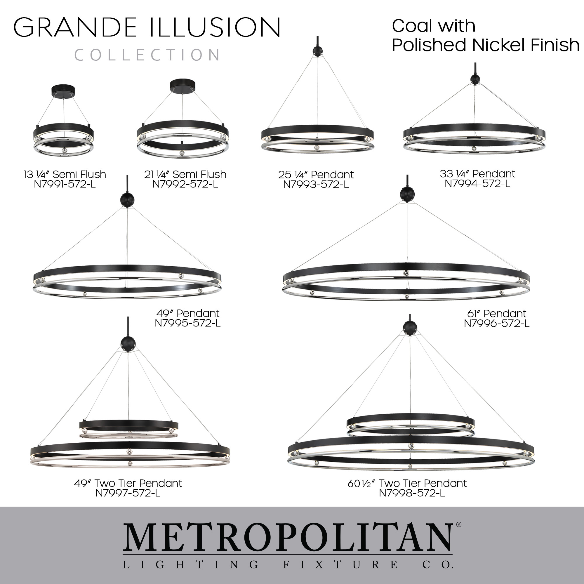 Grande Illusion - 13.25" LED Pendant