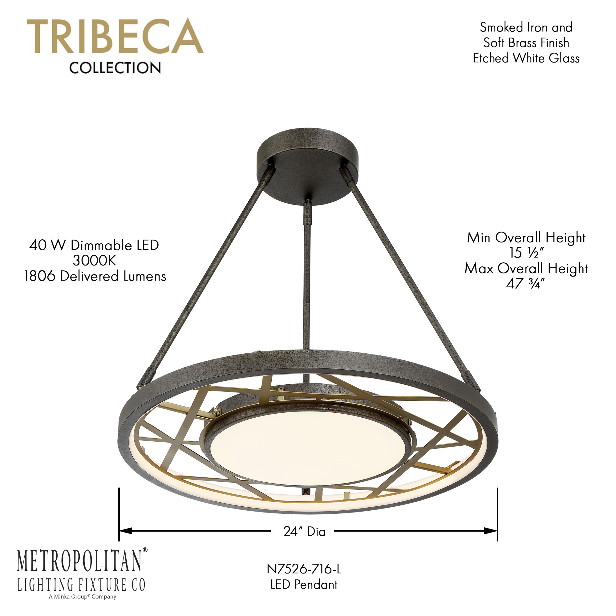 Tribeca - LED Pendant