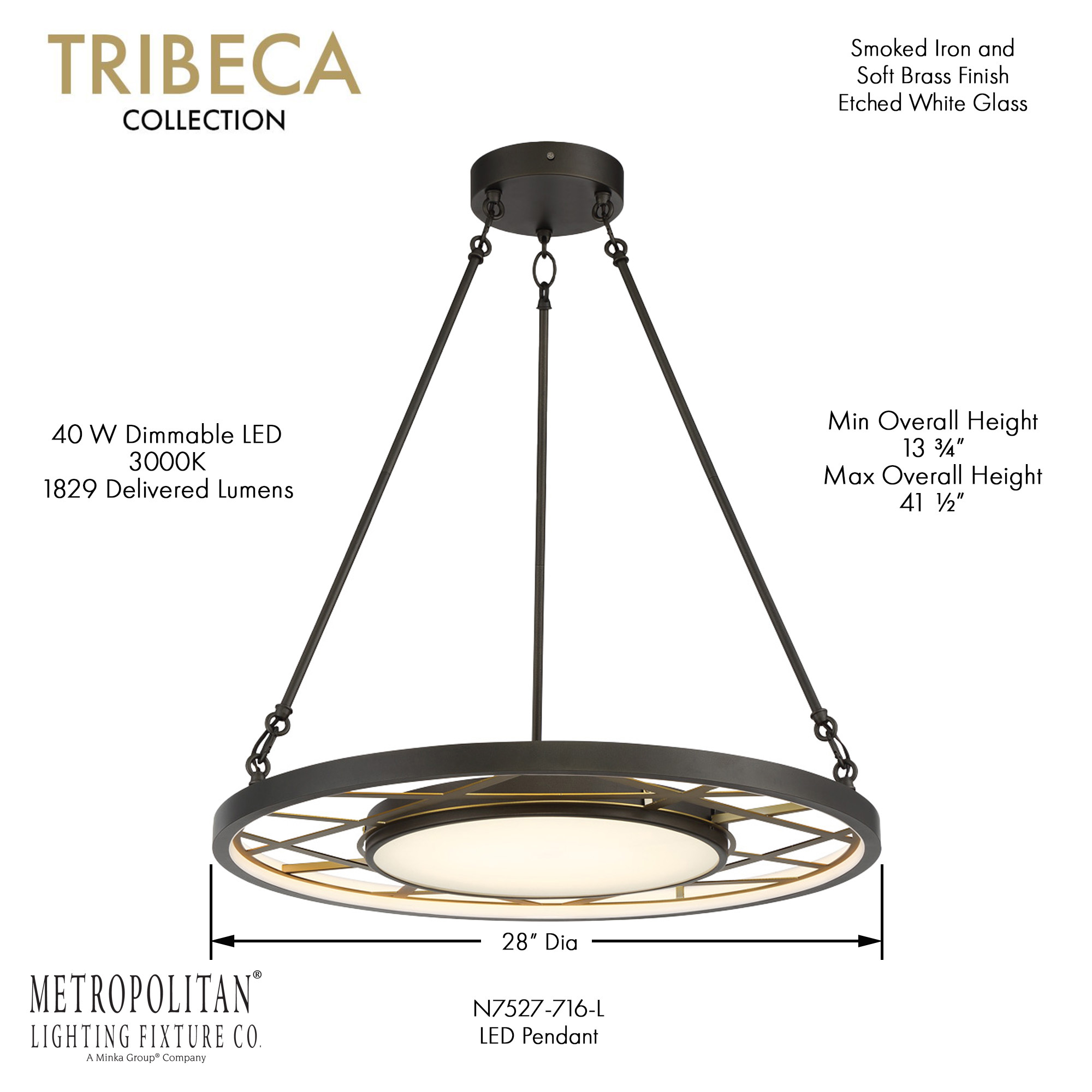 Tribeca - LED Pendant