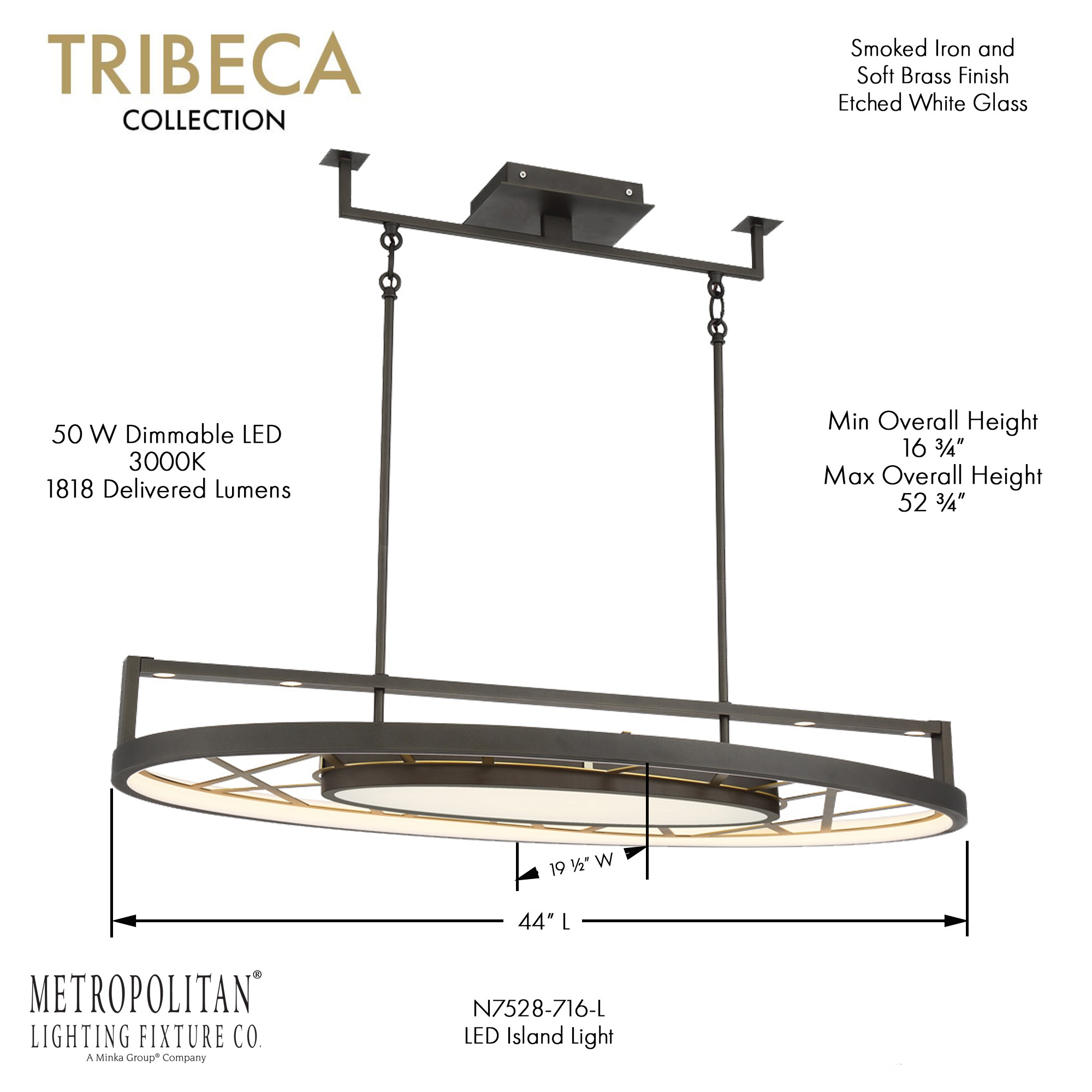 Tribeca - LED Island Light