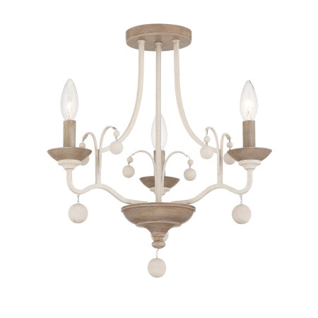 Colonial Charm - 3 Light Semi Flush